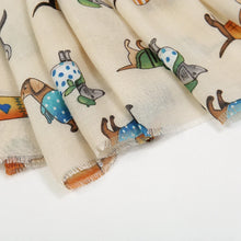 Load image into Gallery viewer, Dachshund Scarf for Women - 4 Colors - Dachshund Sweater Parade-Accessories-Accessories,Dachshund,Dog Mom Gifts-8