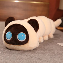 Load image into Gallery viewer, Long Siamese Cat Plush Body Pillow - Long Caterpillar Cutie - Medium to Giant Size-Home Decor-Cats,Home Decor,Pillows,Siamese Cat,Stuffed Animal-19