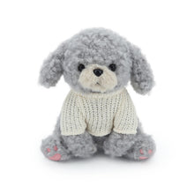 Load image into Gallery viewer, Gray Poodle Plush Toy - Sitting Gray Poodle Love-Dog-25cm-1