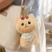 Load image into Gallery viewer, Cute Black and White Cat Bag Charm - Sweet Bandana Kitty-9