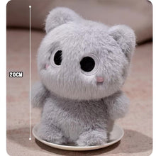 Load image into Gallery viewer, Small Gray Cat Plush Toy - Darling Big-Eyed Kitty-Stuffed Animals-Cats,Grey Cat,Stuffed Animal-5