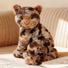 Load image into Gallery viewer, Realistic Bengal Cat Plush Toy - Brown Marbled Tabby Coat - Precious Sitting Kitty-Stuffed Animals-Bengal Cat,Cat Memorial Gifts,Cats,Stuffed Animal,Tabby Cat-2
