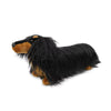 Adorable Realistic Long Haired Black Tan Dachshund Plush Toy – Wiener Dog Lover Gift