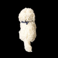 Load image into Gallery viewer, Realistic Lifelike White Goldendoodle Stuffed Animal Plush Toy - Star Print Bandana-5