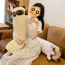 Load image into Gallery viewer, Brown and White Cat Plush Toy Body Pillow - Cuddly Reaching Kitty-Home Decor-Cats,Home Decor,Pillows,Stuffed Animal-3