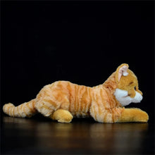 Load image into Gallery viewer, Realistic Orange Tabby Cat Stuffed Animal Plush Toy - Soft Fur Lifelike Detailing-Stuffed Animals-Cat Memorial Gifts,Cats,Orange Cat,Stuffed Animal,Tabby Cat-7