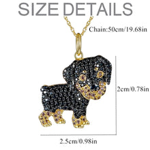 Load image into Gallery viewer, Cutest Sparkling Rottweiler Mom Pendant Necklace-Dog Themed Jewellery-Accessories,Dog Mom Gifts,Jewellery,Necklace,Rottweiler-3