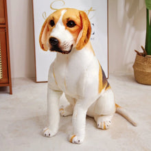 Load image into Gallery viewer, Beagle Stuffed Animal Plush Toy - Realistic Lifelike Sitting Beagles-9