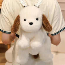 Load image into Gallery viewer, Most Adorable Cocker Spaniel Plush Backpack for Kids-white dog-45cm-1
