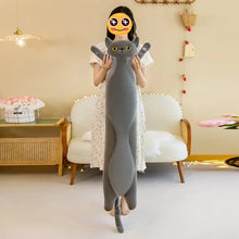 Load image into Gallery viewer, Russian Blue Cat Plush Toy Body Pillow - Cuddly Reaching Kitty-Home Decor-Cats,Home Decor,Pillows,Russian Blue Cat,Stuffed Animal-2