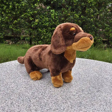 Load image into Gallery viewer, Realistic Lifelike Chocolate and Tan Dachshund Stuffed Animal Plush Toy-As shown-33cm-1