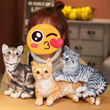 Load image into Gallery viewer, Realistic Red Mackerel Tabby Cat Stuffed Animal - Adorable Lifelike Companions