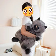Load image into Gallery viewer, Fat Gray Cat Plush Toy - Super Soft Cuddly Chubby Kitty-Stuffed Animals-Cat Memorial Gifts,Cats,Grey Cat,Stuffed Animal-1