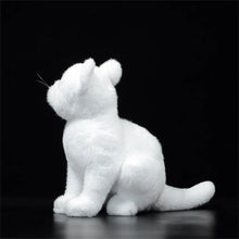 Load image into Gallery viewer, Realistic White Cat Stuffed Animal Plush Toy - Soft Fur Lifelike Detailing-Stuffed Animals-Cat Memorial Gifts,Cats,Stuffed Animal,White Cat-6