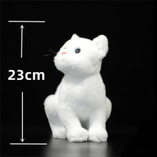Load image into Gallery viewer, Realistic White Cat Stuffed Animal Plush Toy - Soft Fur Lifelike Detailing-white-China Mainland-1
