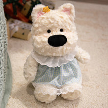Load image into Gallery viewer, Adorable White West Highland Terrier in Blue Dress Stuffed Animal-Stuffed Animals-Dog Memorial Gifts,Stuffed Animal,West Highland Terrier-West Highland Terrier - Dressed-One Size-1