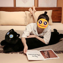 Load image into Gallery viewer, Giant Black Cat Body Pillow and Plush Toy - Big Blue Eyes Black Cat-Home Decor-Black Cat,Cats,Home Decor,Pillows,Stuffed Animal-3