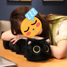 Load image into Gallery viewer, Long Black Cat Plush Body Pillow - Long Caterpillar Cutie - Medium to Giant Size-Home Decor-Black Cat,Cats,Home Decor,Pillows,Stuffed Animal-4