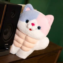Load image into Gallery viewer, Funny Calico Cat Plush Toy - Muscle Cat with Abs-4
