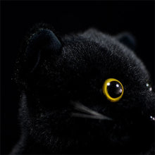Load image into Gallery viewer, Realistic Black Cat Stuffed Animal Plush Toy - Soft Fur Lifelike Detailing-23