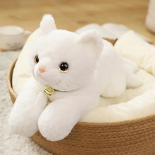 Load image into Gallery viewer, Lifelike White Cat Plush Toy - Sweet Jingle Bell Kitty-Stuffed Animals-Cat Memorial Gifts,Cats,Stuffed Animal,White Cat-6