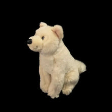 Load image into Gallery viewer, Realistic White / Cream Akita Inu Stuffed Animal Plush Toy - Sitting and Standing Akitas-3