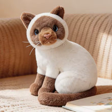 Load image into Gallery viewer, Realistic Siamese Cat Plush Toy - Seal Point Coat - Precious Sitting Kitty-Stuffed Animals-Cat Memorial Gifts,Cats,Siamese Cat,Stuffed Animal-2