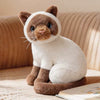 Realistic Siamese Cat Plush Toy - Seal Point Coat - Precious Sitting Kitty-Stuffed Animals-Cat Memorial Gifts,Cats,Siamese Cat,Stuffed Animal-2