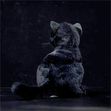 Load image into Gallery viewer, Realistic Black Cat Stuffed Animal Plush Toy - Soft Fur Lifelike Detailing-Stuffed Animals-Black Cat,Cat Memorial Gifts,Cats,Stuffed Animal-5