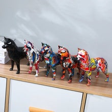 Load image into Gallery viewer, Hydro Dip Graffiti Art Standing Husky Statue-Home Decor-Dog Dad Gifts,Dog Memorial Gifts,Dog Mom Gifts,Home Decor,Siberian Husky,Statue-2