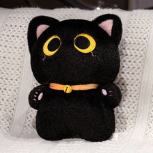 Load image into Gallery viewer, Big Eyes Small Size Black Cat Plush Toy-black-35cm-1