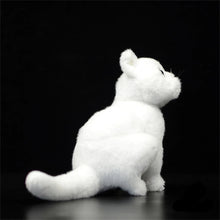 Load image into Gallery viewer, Realistic White Cat Stuffed Animal Plush Toy - Soft Fur Lifelike Detailing-12