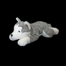 Load image into Gallery viewer, Gray and White Husky Plush Toy - Super Soft Belly Flop Husky Stuffed Animals-Dog Memorial Gifts,Stuffed Animal-4