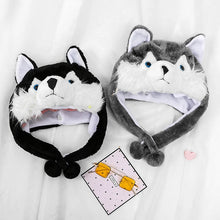 Load image into Gallery viewer, Husky Love Faux Fur Earmuffs Scarf-Accessories-Accessories,Dog Mom Gifts,Siberian Husky-3