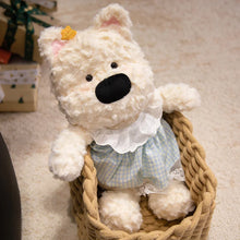 Load image into Gallery viewer, Adorable White West Highland Terrier in Blue Dress Stuffed Animal-Stuffed Animals-Dog Memorial Gifts,Stuffed Animal,West Highland Terrier-3