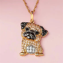 Load image into Gallery viewer, Cutest Sparkling Pug Mom Pendant Necklace-Dog Themed Jewellery-Dog Mom Gifts,Jewellery,Necklace,Pug-5