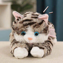 Load image into Gallery viewer, Realistic Persian Cat Plushie - White - Meowing Sound with Blue Eyes with Pink Bow-Stuffed Animals-Cat Memorial Gifts,Cats,Persian Cat,Stuffed Animal-5