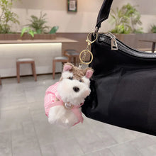 Load image into Gallery viewer, Schnauzer Bag Charm and Keychain - 2 Coat Colors - Fluffy Schnauzer Love