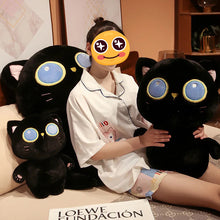 Load image into Gallery viewer, Large Black Cat Plush Toy - Big Blue Eyes Black Cat-Stuffed Animals-Black Cat,Cats,Stuffed Animal-3