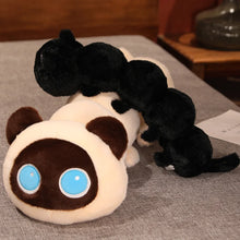 Load image into Gallery viewer, Long Black Cat Plush Body Pillow - Long Caterpillar Cutie - Medium to Giant Size-3