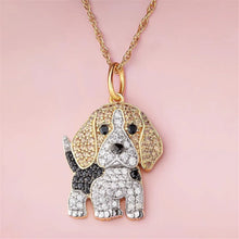 Load image into Gallery viewer, Cutest Sparkling Beagle Mom Pendant Necklace-Dog Themed Jewellery-Accessories,Beagle,Dog Mom Gifts,Jewellery,Necklace-5