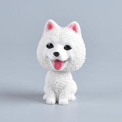 Image of super cute Samoyed bobblehead for Samoyed dog gift lovers