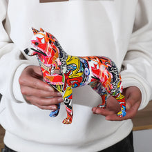 Load image into Gallery viewer, Hydro Dip Graffiti Art Standing Husky Statue-Home Decor-Dog Dad Gifts,Dog Memorial Gifts,Dog Mom Gifts,Home Decor,Siberian Husky,Statue-15