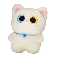 Load image into Gallery viewer, Big Eyes Small Size Heterochromia White Cat Plush Toy-2