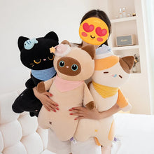 Load image into Gallery viewer, Large Siamese Cat Plush Toy and Bed Pillow - Huggable Sleepy Time Cat-Home Decor-Home Decor,Pillows,Siamese Cat,Stuffed Animal-9