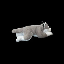 Load image into Gallery viewer, Gray and White Husky Plush Toy - Super Soft Belly Flop Husky Stuffed Animals-Dog Memorial Gifts,Stuffed Animal-30cm-5