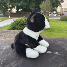 Load image into Gallery viewer, Realistic Lifelike Boston Terrier Stuffed Animal Plush Toy-Dog Memorial Gifts,Stuffed Animal-black-25cm-7