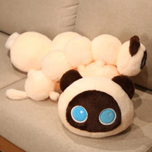 Load image into Gallery viewer, Long Black Cat Plush Body Pillow - Long Caterpillar Cutie - Medium to Giant Size-2