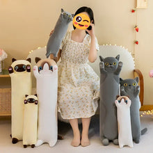 Load image into Gallery viewer, Brown and White Cat Plush Toy Body Pillow - Cuddly Reaching Kitty-Home Decor-Cats,Home Decor,Pillows,Stuffed Animal-5