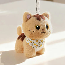 Load image into Gallery viewer, Cute Orange Tabby Cat Bag Charm - Sweet Bandana Kitty-5